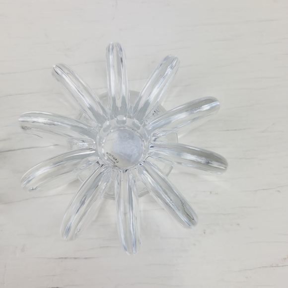 Shannon Crystal MCM Candle Stick Holders Designs of Ireland Tapered Sun Disc - Picture 6 of 11